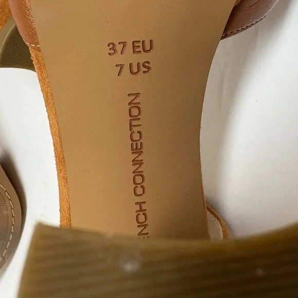 French Connection Dita Platform Heeled Sandals 7 - Picture 8 of 10